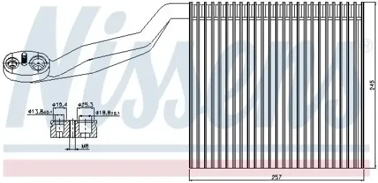 Verdampfer, Klimaanlage NISSENS 92294 Bild Verdampfer, Klimaanlage NISSENS 92294