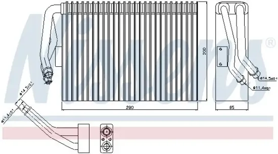 Verdampfer, Klimaanlage NISSENS 92295 Bild Verdampfer, Klimaanlage NISSENS 92295