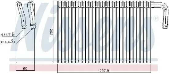 Verdampfer, Klimaanlage NISSENS 92298 Bild Verdampfer, Klimaanlage NISSENS 92298