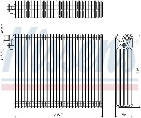 Verdampfer, Klimaanlage NISSENS 92299 Bild Verdampfer, Klimaanlage NISSENS 92299