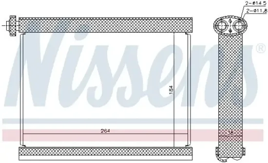 Verdampfer, Klimaanlage NISSENS 92317 Bild Verdampfer, Klimaanlage NISSENS 92317