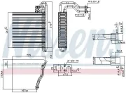 Verdampfer, Klimaanlage NISSENS 92333