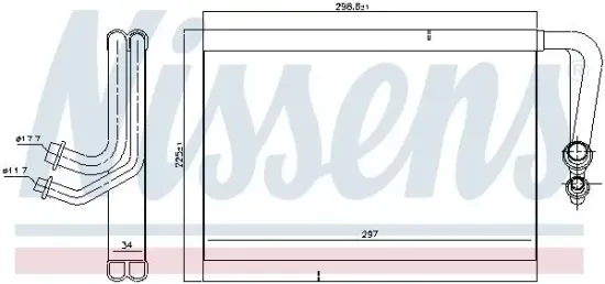 Verdampfer, Klimaanlage NISSENS 92337 Bild Verdampfer, Klimaanlage NISSENS 92337