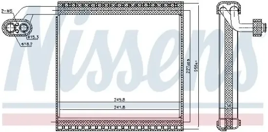 Verdampfer, Klimaanlage NISSENS 92340 Bild Verdampfer, Klimaanlage NISSENS 92340
