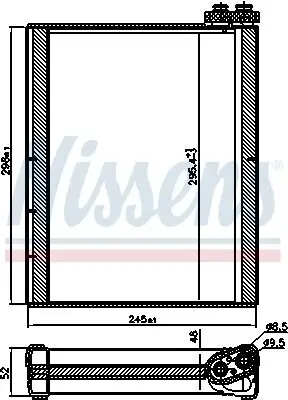 Verdampfer, Klimaanlage NISSENS 92368 Bild Verdampfer, Klimaanlage NISSENS 92368