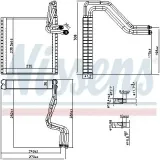 Verdampfer, Klimaanlage NISSENS 92372