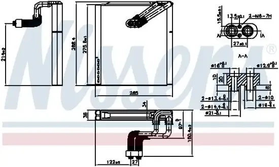 Verdampfer, Klimaanlage NISSENS 92375 Bild Verdampfer, Klimaanlage NISSENS 92375