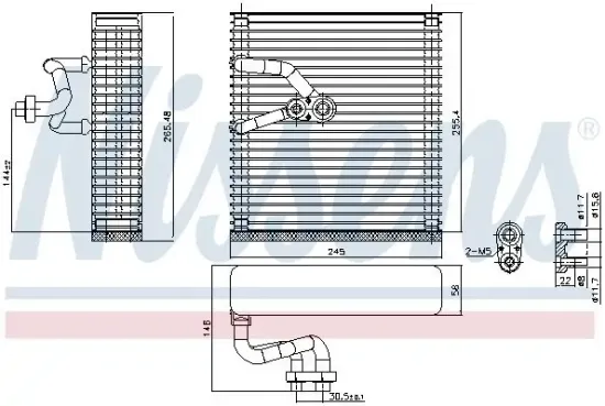 Verdampfer, Klimaanlage NISSENS 92384 Bild Verdampfer, Klimaanlage NISSENS 92384