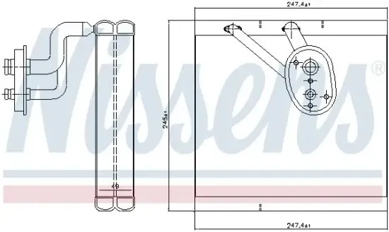 Verdampfer, Klimaanlage NISSENS 92388 Bild Verdampfer, Klimaanlage NISSENS 92388