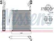 Verdampfer, Klimaanlage NISSENS 92413