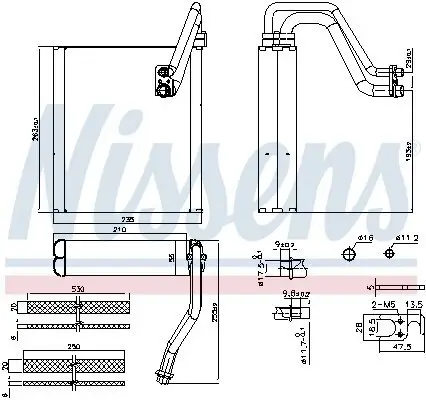 Verdampfer, Klimaanlage NISSENS 92427 Bild Verdampfer, Klimaanlage NISSENS 92427