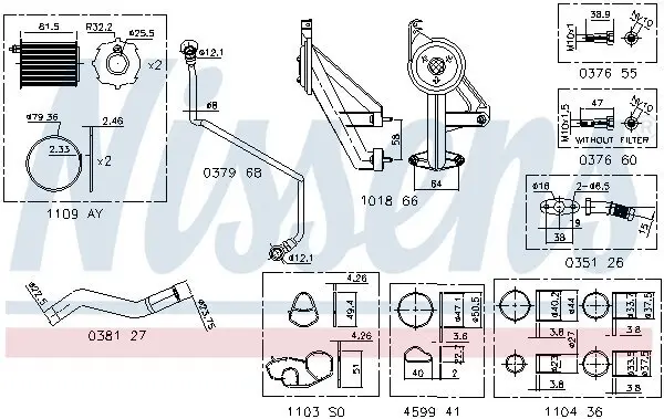 Montagesatz, Lader NISSENS 9300910