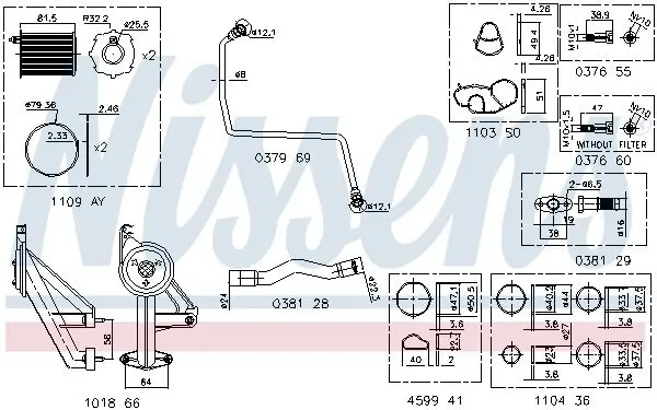 Montagesatz, Lader NISSENS 9300911