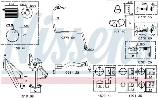 Montagesatz, Lader NISSENS 9300911 Bild Montagesatz, Lader NISSENS 9300911