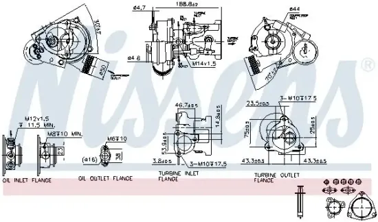 Lader, Aufladung NISSENS 93021 Bild Lader, Aufladung NISSENS 93021