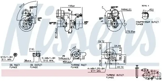 Lader, Aufladung NISSENS 93062 Bild Lader, Aufladung NISSENS 93062