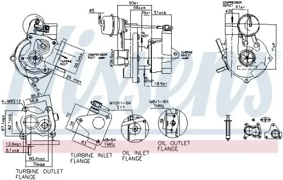 Lader, Aufladung NISSENS 93073 Bild Lader, Aufladung NISSENS 93073