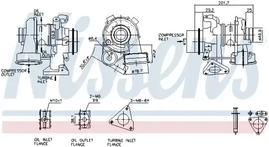 Lader, Aufladung NISSENS 93081 Bild Lader, Aufladung NISSENS 93081