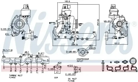 Lader, Aufladung NISSENS 93098 Bild Lader, Aufladung NISSENS 93098