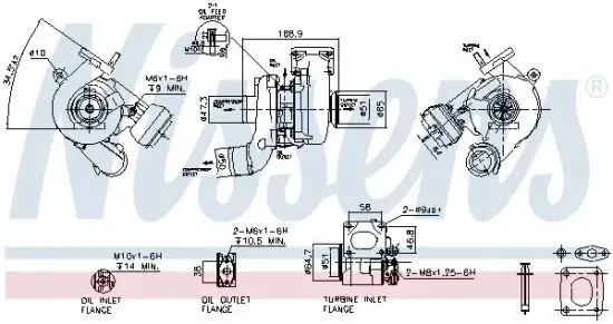 Lader, Aufladung NISSENS 93104 Bild Lader, Aufladung NISSENS 93104