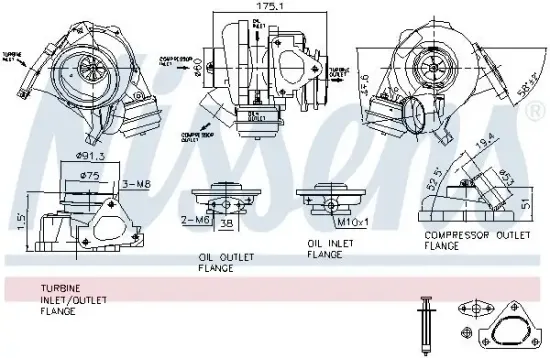 Lader, Aufladung NISSENS 93105 Bild Lader, Aufladung NISSENS 93105