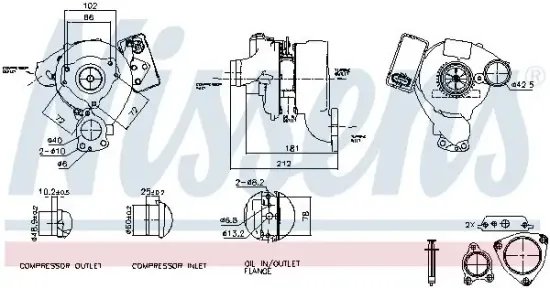 Lader, Aufladung NISSENS 93115 Bild Lader, Aufladung NISSENS 93115