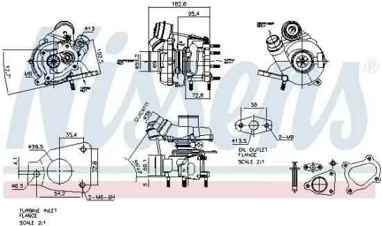 Lader, Aufladung NISSENS 93139 Bild Lader, Aufladung NISSENS 93139