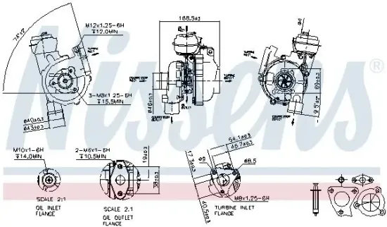 Lader, Aufladung NISSENS 93174 Bild Lader, Aufladung NISSENS 93174