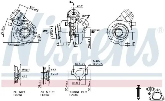 Lader, Aufladung NISSENS 93255 Bild Lader, Aufladung NISSENS 93255