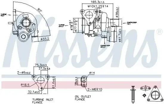 Lader, Aufladung NISSENS 93262 Bild Lader, Aufladung NISSENS 93262