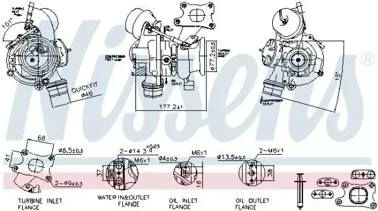 Lader, Aufladung NISSENS 93276 Bild Lader, Aufladung NISSENS 93276