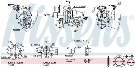 Lader, Aufladung NISSENS 93282 Bild Lader, Aufladung NISSENS 93282