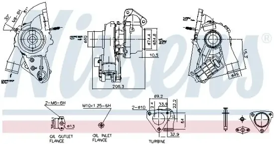 Lader, Aufladung NISSENS 93284 Bild Lader, Aufladung NISSENS 93284