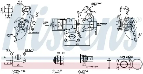 Lader, Aufladung NISSENS 93306 Bild Lader, Aufladung NISSENS 93306