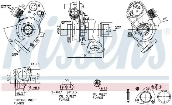 Lader, Aufladung NISSENS 93318 Bild Lader, Aufladung NISSENS 93318