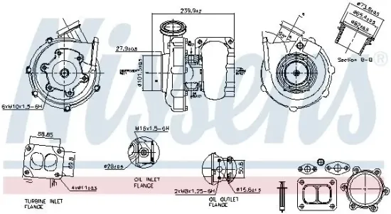 Lader, Aufladung NISSENS 93631 Bild Lader, Aufladung NISSENS 93631
