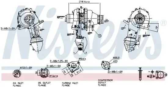 Lader, Aufladung NISSENS 93416 Bild Lader, Aufladung NISSENS 93416