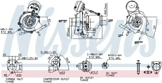 Lader, Aufladung NISSENS 93418 Bild Lader, Aufladung NISSENS 93418