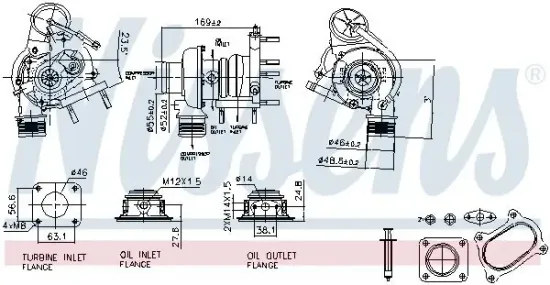 Lader, Aufladung NISSENS 93424 Bild Lader, Aufladung NISSENS 93424