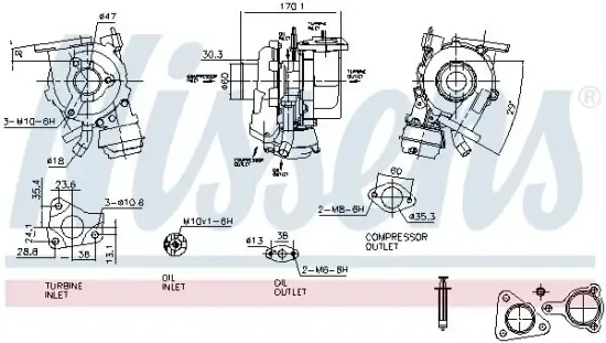 Lader, Aufladung NISSENS 93425 Bild Lader, Aufladung NISSENS 93425