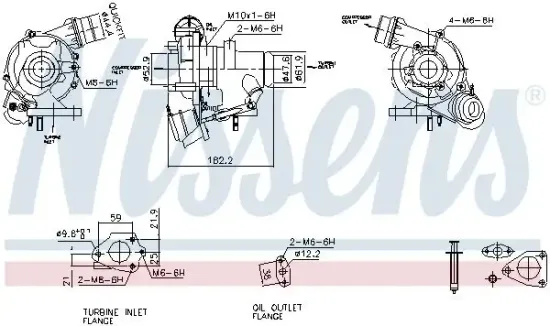 Lader, Aufladung NISSENS 93426 Bild Lader, Aufladung NISSENS 93426