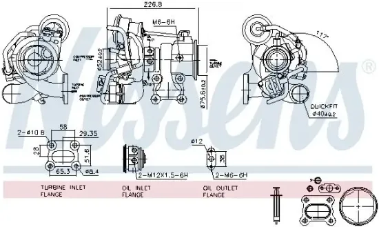 Lader, Aufladung NISSENS 93442 Bild Lader, Aufladung NISSENS 93442