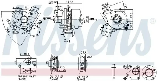 Lader, Aufladung NISSENS 93448 Bild Lader, Aufladung NISSENS 93448