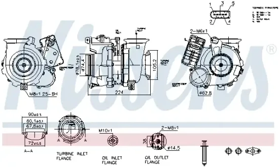 Lader, Aufladung NISSENS 93462 Bild Lader, Aufladung NISSENS 93462