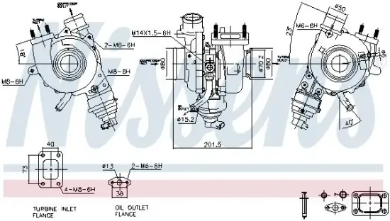 Lader, Aufladung NISSENS 93476 Bild Lader, Aufladung NISSENS 93476