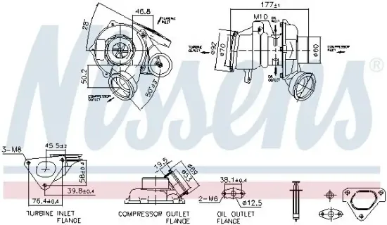 Lader, Aufladung NISSENS 93480 Bild Lader, Aufladung NISSENS 93480