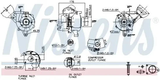 Lader, Aufladung NISSENS 93481 Bild Lader, Aufladung NISSENS 93481