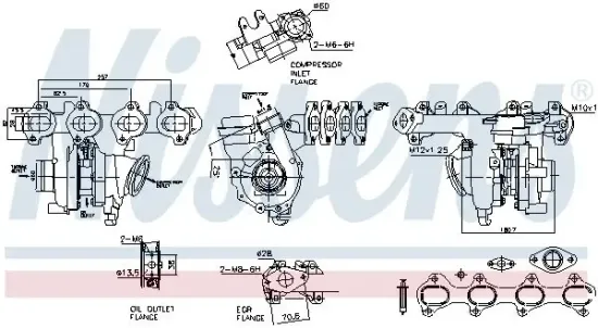 Lader, Aufladung NISSENS 93487 Bild Lader, Aufladung NISSENS 93487