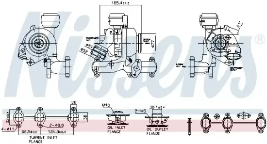 Lader, Aufladung NISSENS 93495 Bild Lader, Aufladung NISSENS 93495