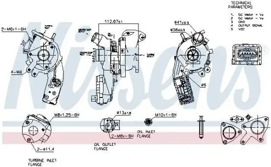 Lader, Aufladung NISSENS 93496 Bild Lader, Aufladung NISSENS 93496
